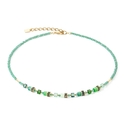 Coeur de Lion colier 4565-10-0500 Mini Cubes groen