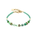 COEUR de LION armband 4565-30-0500 Mini Cubes groen