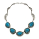 Vintage zilveren collier Native American Navajo turkoois