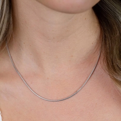 Zinzi zilveren slangencollier