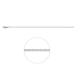 Zilveren ketting ankerschakel rond 1,5 mm
