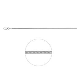 Zilveren ketting slang rond 1,4 mm