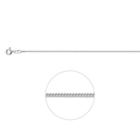 Zilveren ketting gourmet 1,1 mm
