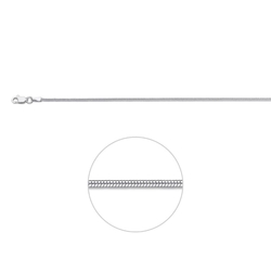 Zilveren slangencollier 1,4 mm