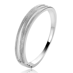 Mart Visser zilveren bangle multi-look MVA26 met zirkonia