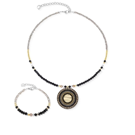 COEUR de LION set 2036-1316 Amulet Modern Future Gold Black