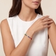 Coeur de Lion armband 4565-30-1516 Mini Cubes Multicolor Rainbow gold