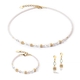 COEUR DE LION sieradenset 4565-1416 Mini Cubes Gold White