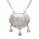 Vintage zilveren Chinees langlevensslotcollier emaille