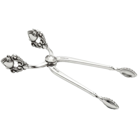 Vintage zilveren Georg Jensen suikertang Acorn
