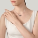 Giovanni Raspini collier Double Hart 12610 verstrengelde harten