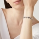 Zilveren armband margrietjes van Raspini