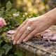 Witgouden ring met parel en briljanten