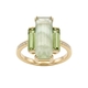 Superoro gouden ring met preniet en peridot 