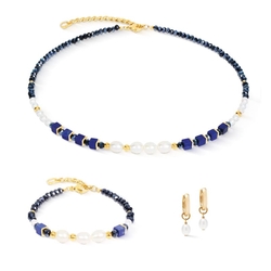 Coeur de Lion set 1135-0700 Cosmic Pearls Midnight Gold