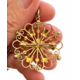 Antieke gouden hanger/broche met turkoois en pareltjes