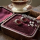 vergulde oorbellen rood strass