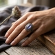 Ring met tanzaniet en diamant India Gem