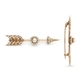antieke gouden broche pijl bezet met parels