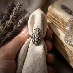 Gouden prinsessenring met diamant