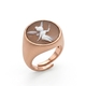 Gematteerd roséverguld zilver ring Camee Tinkerbel Diluca