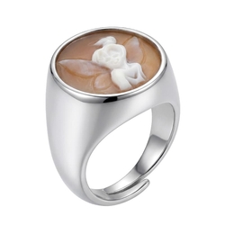 zilver ring camee Tinkerbel van Diluca