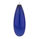 Heide Heinzendorff aanhanger blauw H40 kleur 39 zilveren stokje