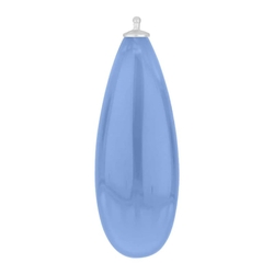 Heide Heinzendorff aanhanger licht blauw H40 kleur 39 zilveren stokje