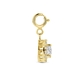 9k bedel zirkonia 7,5 mm voor Amulett collier of armband