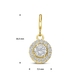 9k bedel zirkonia 7,5 mm voor Amulett collier of armband