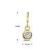 9k bedel zirkonia 4,5 mm voor Amulett basisset