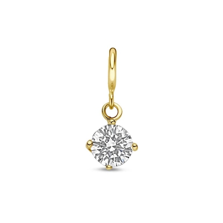 9k bedel zirkonia 6 mm voor de ketting en armband van Amulett