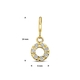 9k bedel cirkel 6 mm voor ketting en armband Amulett