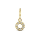 9k bedel cirkel 6 mm voor ketting en armband Amulett
