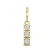 9k bedel zirkonia 9,5 mm voor ketting en armband Amulett
