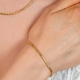 ZINZI vergulde zilveren armband koningsschakel ZIA2846G