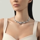 Giovanni Raspini zilveren blue jaguar collier