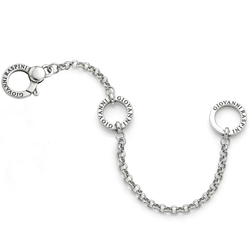 Giovanni Raspini zilveren basis armband dubbele ring voor bedels