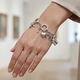 Giovanni Raspini basis zilveren armband dubbele ring