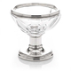 Antieke zoutvat zilver met kristal uit 1824