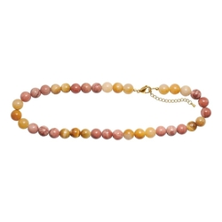 Heide Heinzendorff collier tigeroog, jade, jasper