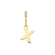 Amulett 9k slotbedel letter X