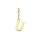 Amulett 9k slotbedel letter U