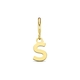 Amulett 9k slotbedel letter S