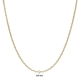 9k collier ankerschakel 40-45-50 cm Amulett serie