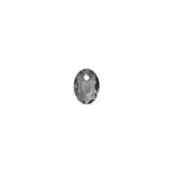MY iMenso Carezza steentje Ovali Silver Night 12 mm