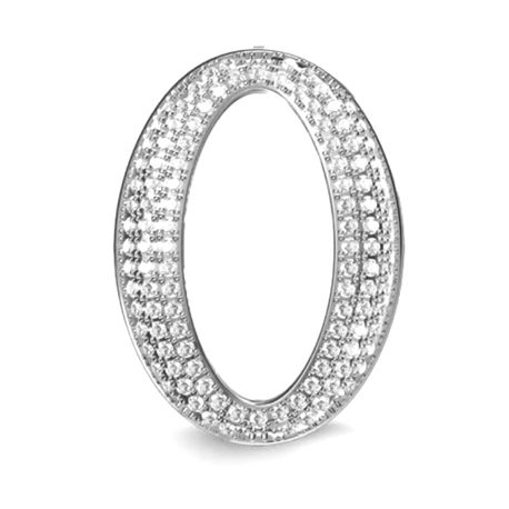 MY iMenso Carezza Ellisse single stone zilver 25 mm
