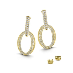 MY iMenso Carezza Ellisse single stone verguld 18 mm