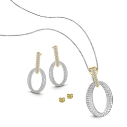 MY iMenso Carezza Ellisse single stone 18 mm
