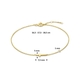 Geelgouden armbandje met kruis draaglengte 16,5-18,5 cm